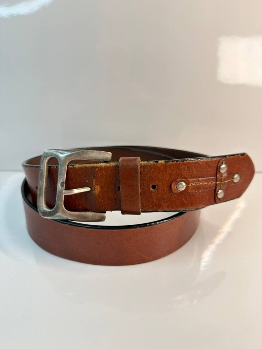 Giorgio D’Ferro Western Leather Belt – Size 42